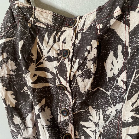 Anthropologie HD in Paris Laurel Tank Linen Cotton Size 12 - Picture 4 of 8